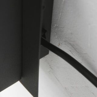 Mexlite Wandleuchte Upround mit USB Anschluss und Wireless Charger schwarz