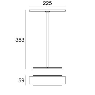 Linealight Dublight Tischleuchte LED weiß