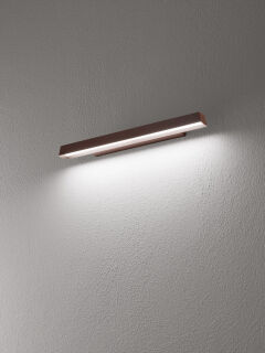 Linealight Wandleuchte Lira W dunkelbraun 70cm
