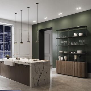 Mantra Tonic Pendelleuchte 3-flammig Transparent