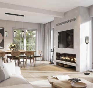 Mantra Nora Pendelleuchte Rauchglas 3-flammig