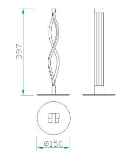 Mantra Sahara LED Tischleuchte