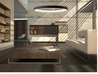 Mantra Niseko II Pendelleuchte LED gold 90cm