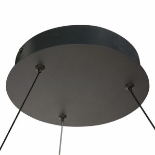 Steinhauer Ringlux Pendelleuchte LED schwarz 80cm