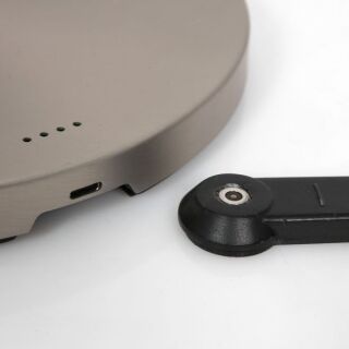 Steinhauer Soleil Akku LED Stehleuchte silber