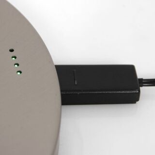 Steinhauer Soleil Akku LED Stehleuchte silber