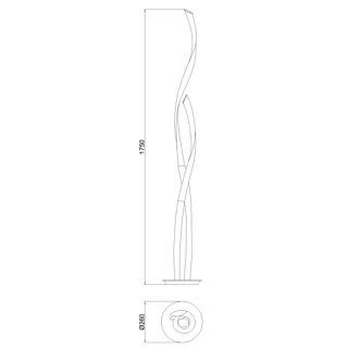 Mantra Armonia Titanio LED Stehleuchte