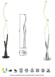 Mantra Armonia Cromo LED Stehleuchte