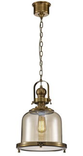 Mantra Vintage Pendelleuchte Messing Antik 33cm