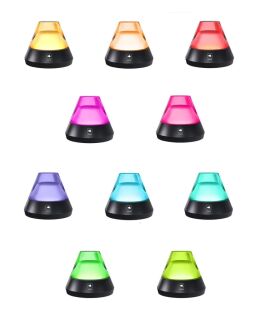 Leonardo Salerno Akku LED Tischleuchte RGB schwarz