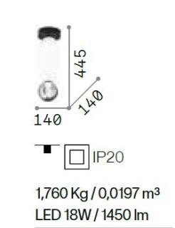 Ideal Lux Lumiere 1 PL Deckenleuchte
