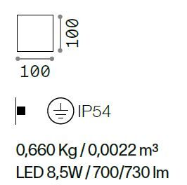 Ideal Lux Rubik Außenleuchte Wandleuchte verschiedene Variationen