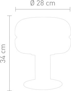 Villeroy & Boch Rauchglastischleuchte Havanna 34