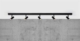 Nordlux Omari Deckenleuchte 5-Spot schwarz