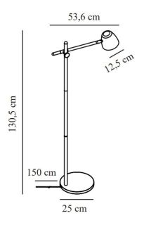 Nordlux Theo Stehleuchte schwarz-holz