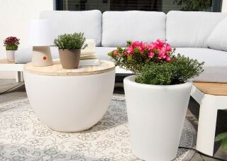 8 Seasons Design Shining Curvy Pot XM weiß