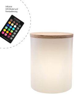 8 Seasons Design Dekoleuchte Shining Drum RGB inkl. Deckel