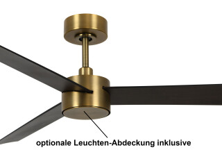 Lucci Air Deckenventilator Climate IV Nickel/Teak mit LED Beleuchtung