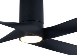 Lucci Air Deckenventilator Riviera Schwarz mit LED Beleuchtung