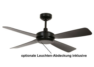 Lucci Air Deckenventilator Slipstream Schwarz mit LED Beleuchtung