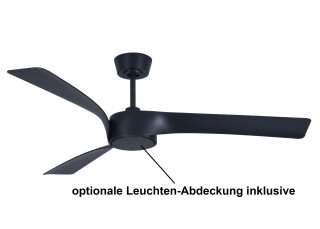 Lucci Air Deckenventilator Line Schwarz mit LED Beleuchtung