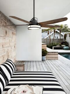 Lucci Air Deckenventilator Louisville ORB/Koa mit LED Beleuchtung