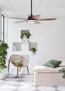 Lucci Air Deckenventilator Louisville ORB/Koa mit LED Beleuchtung