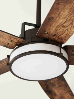 Lucci Air Deckenventilator Louisville ORB/Koa mit LED Beleuchtung