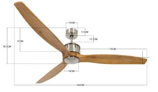 Lucci Air Deckenventilator Akmani Schwarz