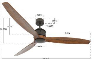 Lucci Air Deckenventilator Akmani ORB/Koa