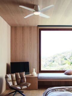 Lucci Air Deckenventilator Aria CTC LED Weiß mit LED Beleuchtung