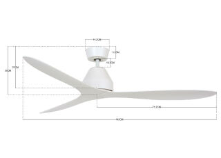Lucci Air Deckenventilator Whitehaven Weiß