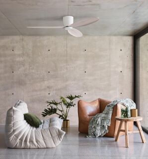 Lucci Air Deckenventilator Radar Chrom/Teak