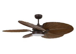 Lucci Air Deckenventilator Bali ORB/Dark Koa mit LED Beleuchtung
