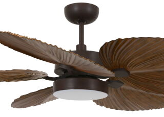 Lucci Air Deckenventilator Bali ORB/Dark Koa mit LED Beleuchtung