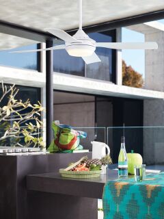 Lucci Air Deckenventilator Moonah Weiß mit LED Beleuchtung