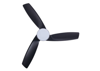 Lucci Air Deckenventilator Bronx Schwarz/Chrom mit LED Beleuchtung