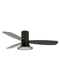 Lucci Air Deckenventilator Flusso Schwarz mit LED Beleuchtung