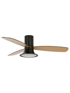 Lucci Air Deckenventilator Flusso Schwarz mit LED Beleuchtung