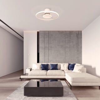 Mantra Soho Deckenventilator LED Fernbedienung dimmbar weiß