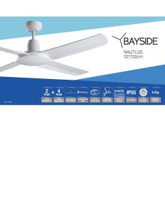 Bayside Nautilus Deckenventilator Weiß