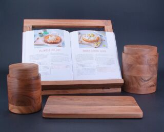 Bento Box S Akazienholz rund natur