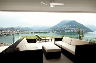 Mantra Island Deckenventilator LED Fernbedienung dimmbar weiß