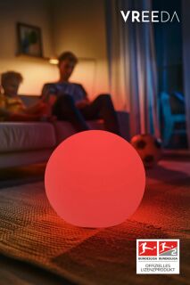 8 Seasons Design Shining Globe mit MIKA Fußball Licht 30cm