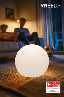 8 Seasons Design Shining Globe mit MIKA Fußball Licht 60cm