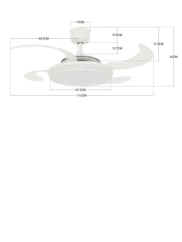 BEACON Deckenventilator Fanaway Industri Bronze 122 Cm Mit Beleuchtung Und Fernbedienung