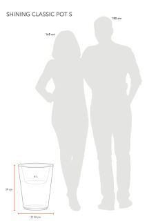 8 Seasons Design Dekoleuchte Shining Classic Pot S