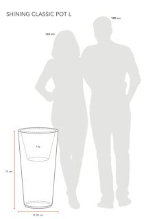 8 Seasons Design Dekoleuchte Shining Classic Pot L RGB