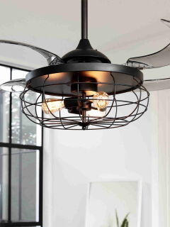 Deckenventilator Fanaway Industri Schwarz/Smoke