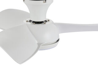 Lucci Air Deckenventilator Syros Weiß mit LED Beleuchtung